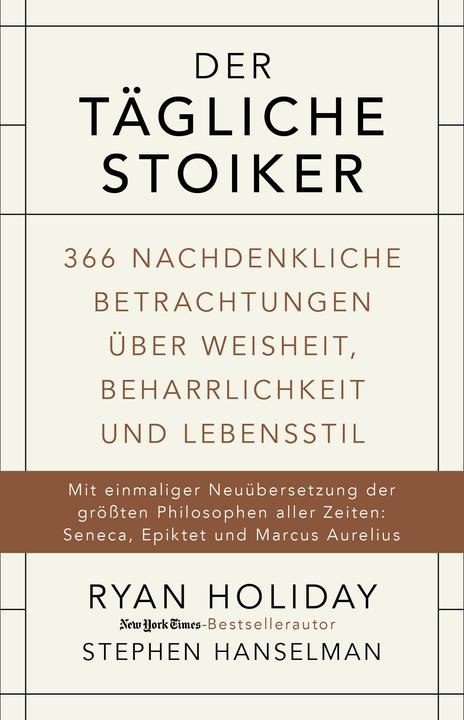 Produktbild Der tägliche Stoiker (Deutsch, Ryan Holiday, 2017)