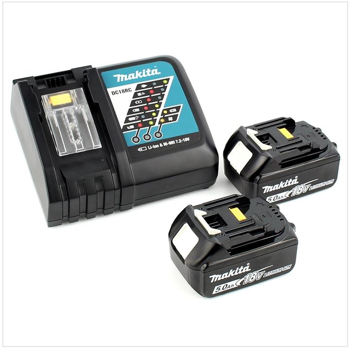 Produktbild Makita DTW 285 RTJ Akku Schlagschrauber 18V 280Nm 1/2" Brushless + 2x Akku 5,0Ah + Ladegerät + Makpa (Akkubetrieb)