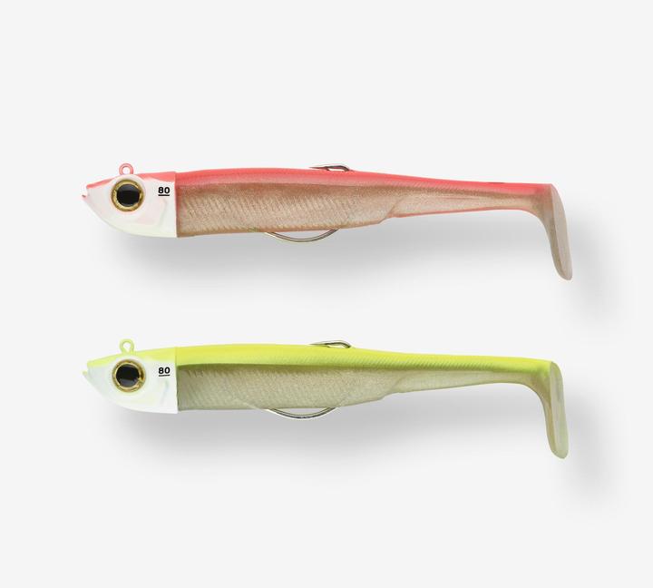 Produktbild Caperlan Soft lures shad texan anchovy combo ancho 150 80 g yellow / neon pink