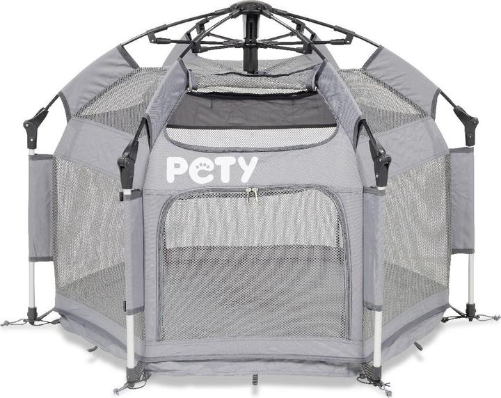 Actual product image Pety Playpen small with floor mat and roof for dogs (Dog kennel)