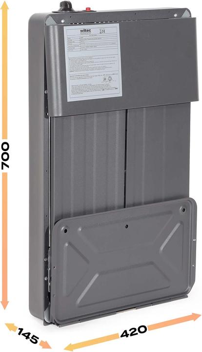 Actual product image Wiltec mobile gas heater 4,2kW gas radiant heater 42x36x73cm radiant heater indoor (4200 W)