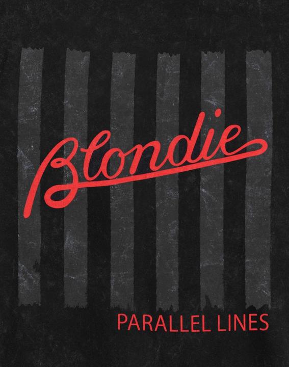 Actual product image Blondie Unisex Adult Parallel Lines T-Shirt (XL)