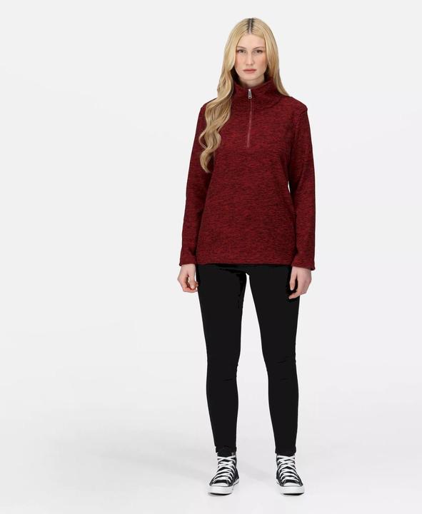 Actual product image Regatta Womens/Ladies Kizmitt Marl Half Zip Fleece Top (34 D)