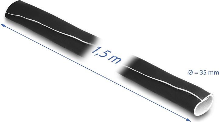 Productafbeelding Delock Kabeldoorvoer 1,5 m x 135 mm met klittenbandsluiting (Kabeldoorvoer, 150 cm)