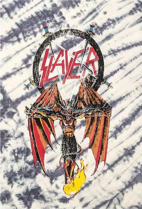 Actual product image Slayer Unisex Adult Winged Crucifix T-Shirt (S)