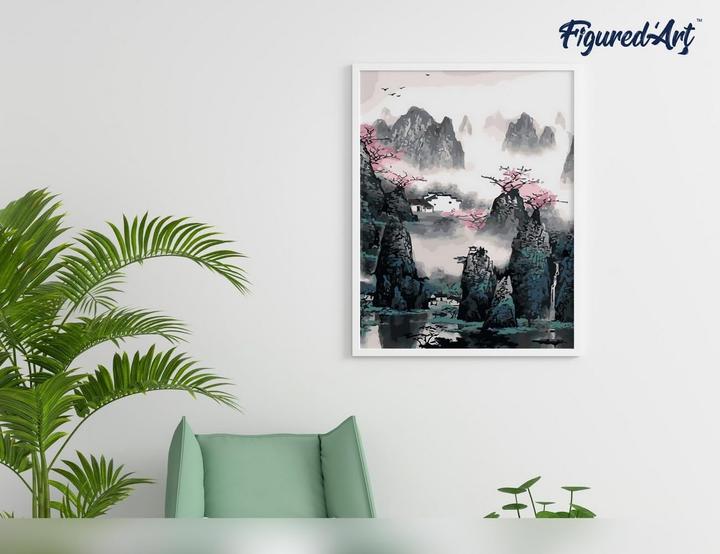 Image du produit Figured'Art Peinture par numéros - Paysage de Chine