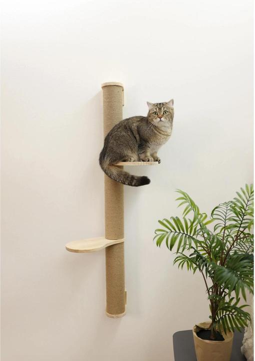 Actual product image Kerbl Timber scratching post for cats (127 cm, Light brown)