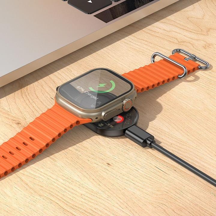 Actual product image Hoco CW60 Magnetic Charging Dock for Apple Watch Series, Black (2.50 W)
