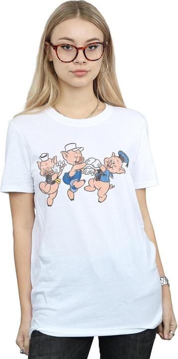 Immagine prodotto Disney Three Little Pigs Having Fun Maglietta Ampia Donna (S)