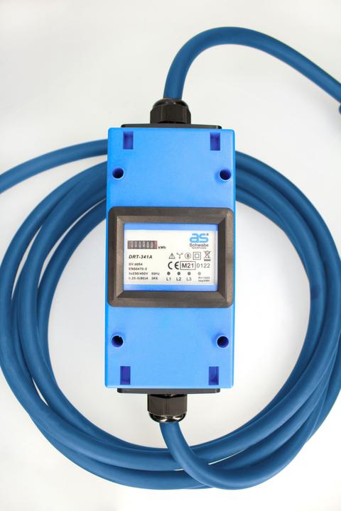 Produktbild As - Schwabe Elektroauto Ladekabel Mode 3 Typ 2 mit Stromzähler (Typ 2, 11 kW, 16 A, 5 m)