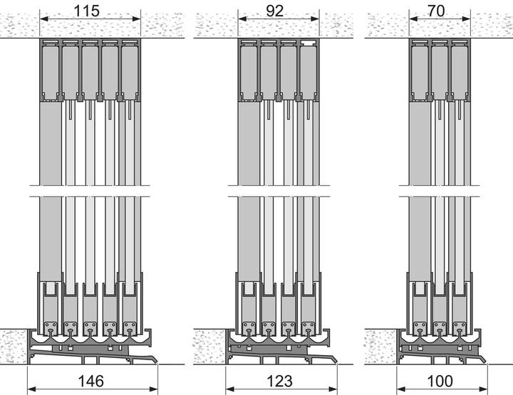 Actual product image Vitris Sliding door hardware Atrivant 80