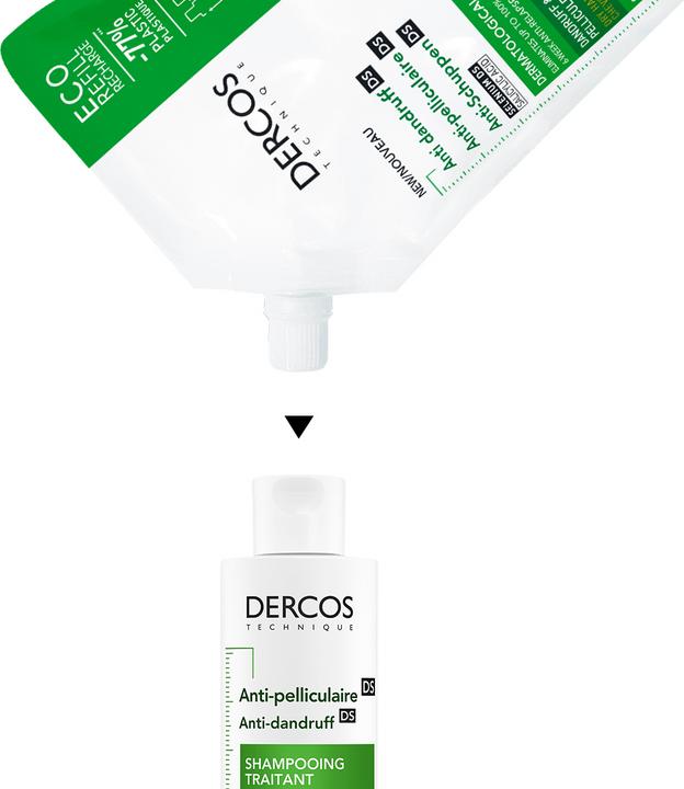 Actual product image Vichy Dercos Anti-Schuppen Shampoo trockene Kopfhaut (200 ml, Liquid shampoo)