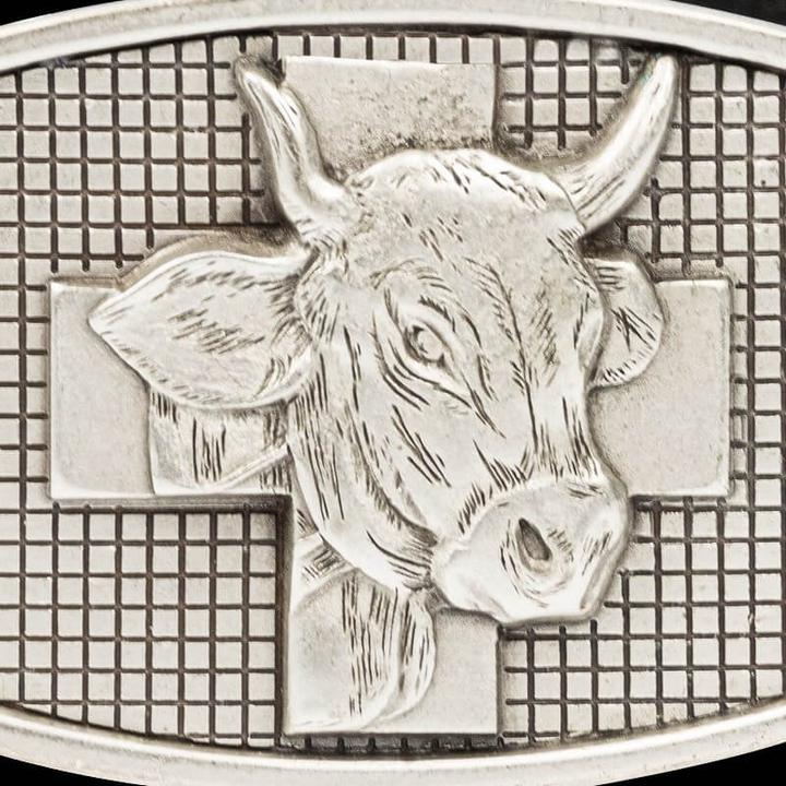 Actual product image Keller Fahnen Ledergürtel «Kuh» altgold 130 cm (130)