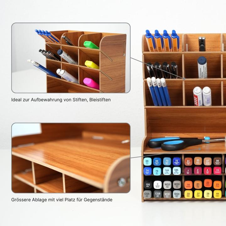 Actual product image Hermex Pen storage Office desk pen holder Pen box Desk organiser Pen desk organiser