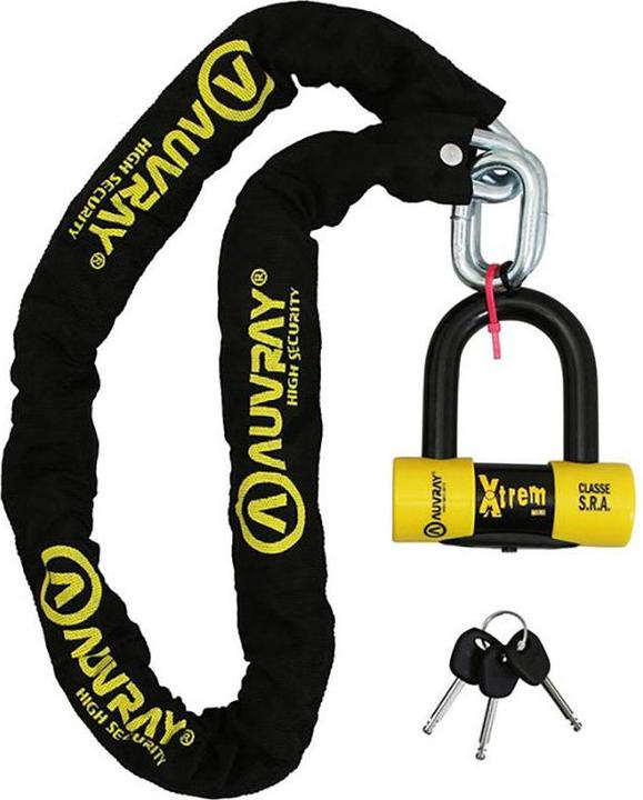 Auvray kettenschloss + lock 120 lasso (12 cm)