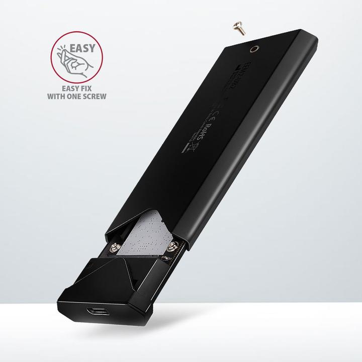 Produktbild Axagon Boitier externe USB 3.2 EEM2-UB2 - NVMe M.2 Type 2280 (Noir) (M.2 2280)