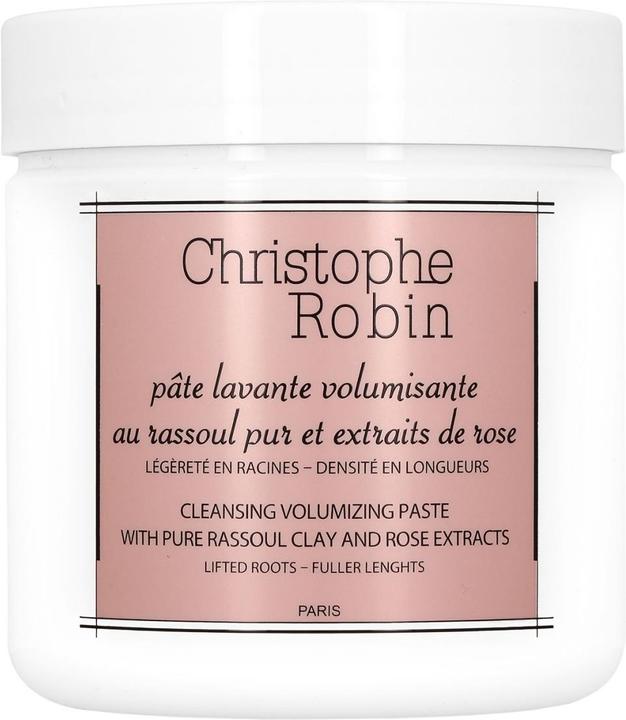 Produktbild Christophe Robin Pâte Lavante Volumisante au Rassoul Pur et Extraits de Rose (250 ml, Flüssiges Shampoo)