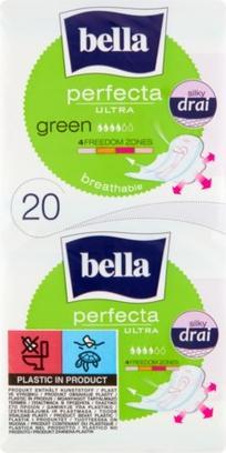 Actual product image Bella Perfecta Ultra Green Damenbinden, 20 Stück (20 x, Sanitary pads)