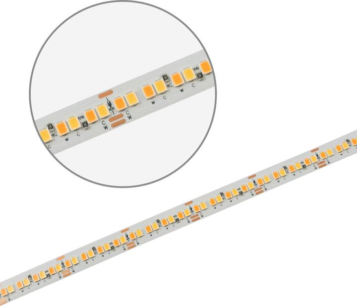 Immagine prodotto Isoled Nastro flessibile LED HEQ918/940 Linear CCT, 48V DC, 6W ww + 6W nw, IP20, 130 lm/W, rotolo da 5m (500 cm)