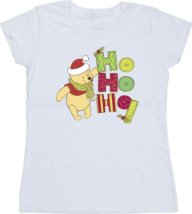 Immagine prodotto Disney Winnie The Pooh Ho Ho Ho Scarf Maglietta Donna (L)