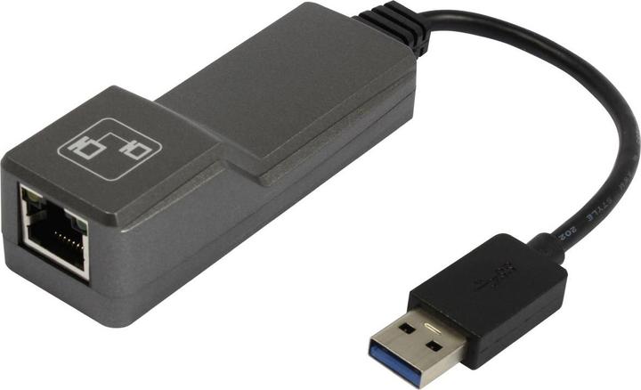 Actual product image Allnet ALL0174XG-A - USB Type-C - RJ-45 - Black (USB-C, RJ45 (1x))