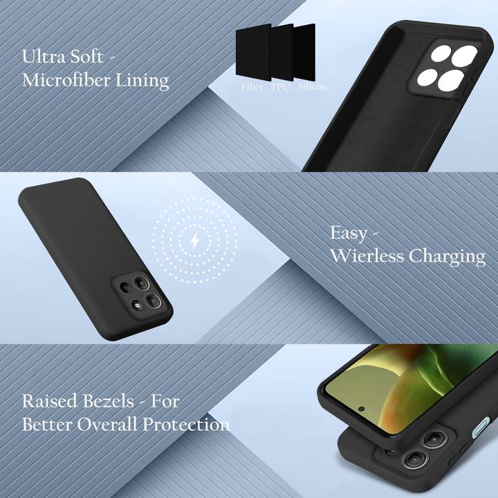 Image du produit Cadorabo Coque pour Motorola Moto G15 TPU Liquid Silicone Case (Motorola Moto C)