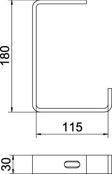 Image du produit OBO Bettermann Vertr Barre de suspension AHB 100 FT