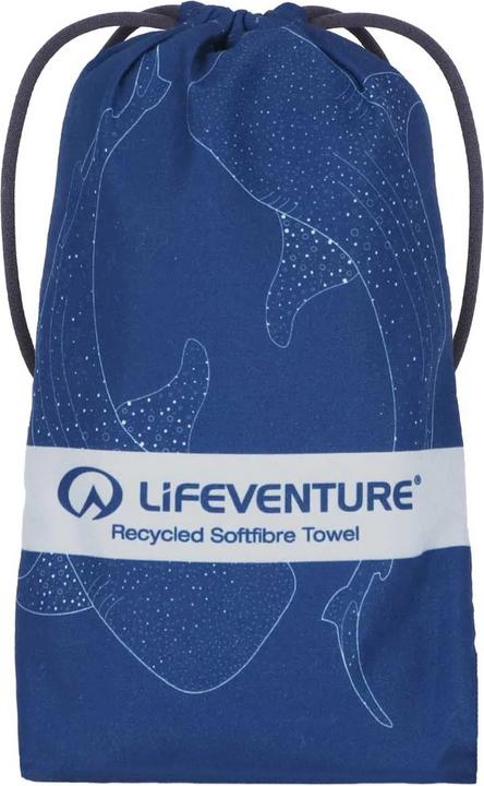 Actual product image Lifeventure Recycled SoftFibre Trek Towel, Whale Shark, Giant
