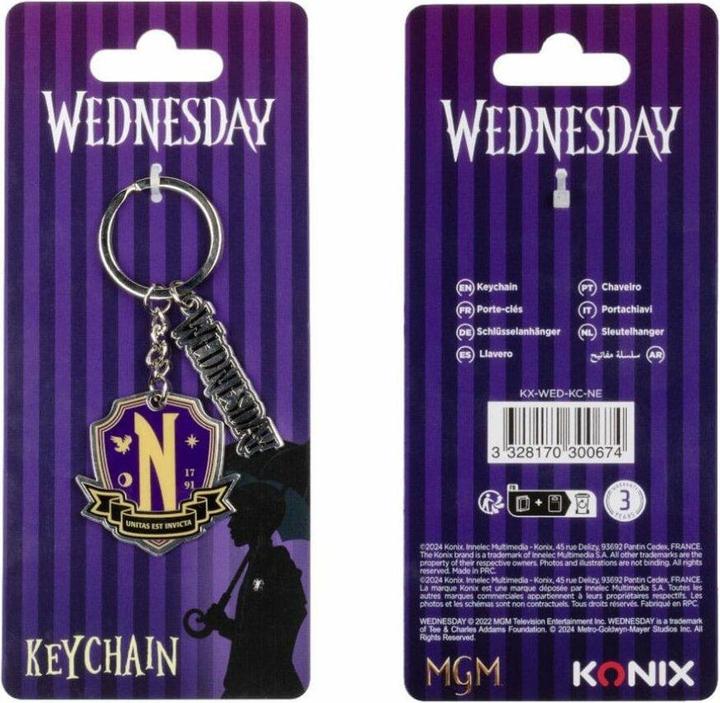 Produktbild Konix Wednesday Schlüsselanhänger Nevermore