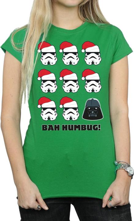 Actual product image Star Wars Womens/Ladies Christmas Humbug Cotton T-Shirt (S)