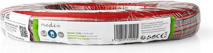 Produktbild Nedis Lautsprecherkabel 2X 0.35 mm² CCA 100.0 m rund PVC Eingewickelt Unisex (100 m, 0.35 mm²)