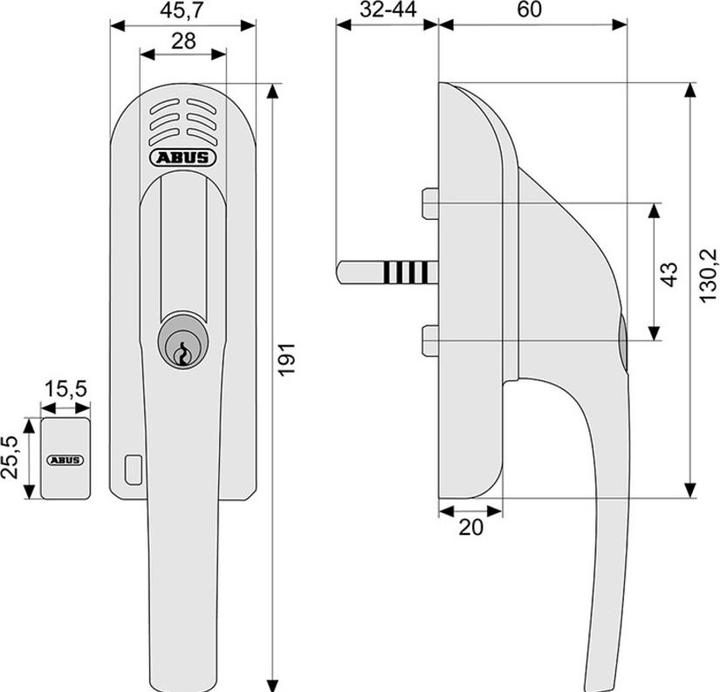 Image du produit Abus FG300A W AL0125