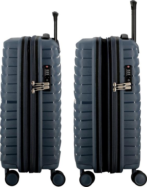 Actual product image Jump Xwave 4-wheel cabin trolley 55 cm with stretch fold (35 l, Hand luggage (up to 50 litres))