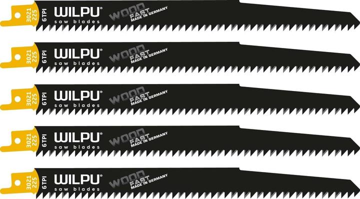Actual product image WILPU Saws for wood, plastic 122/150 5pcs. 205 mm 3021/225