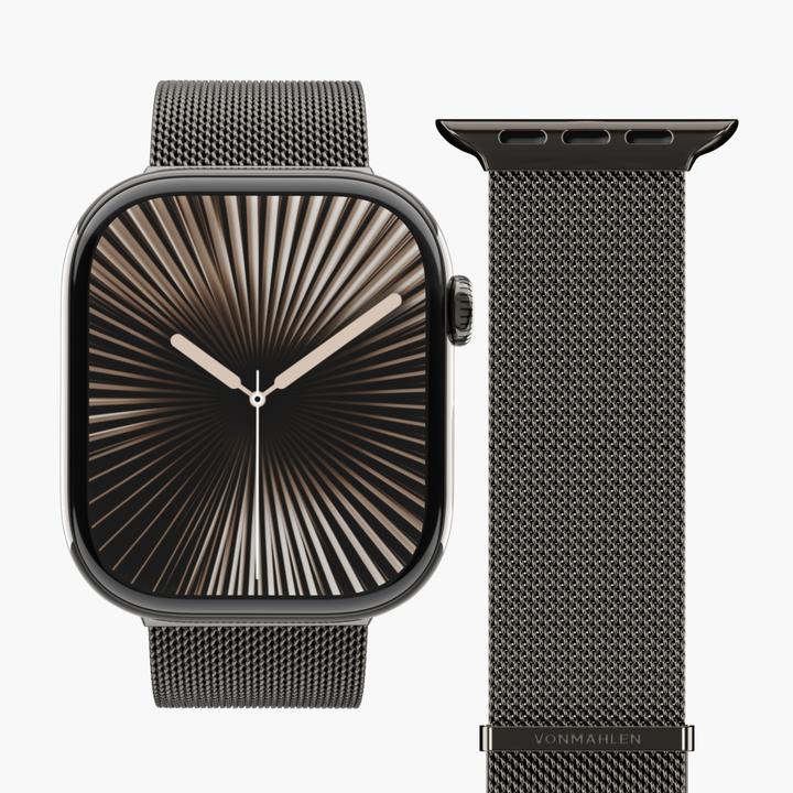 Immagine prodotto Vonmählen Milanesearmband 2 für Apple Watch 42/44/45/49mm Granite Grey (Acciaio inossidabile)