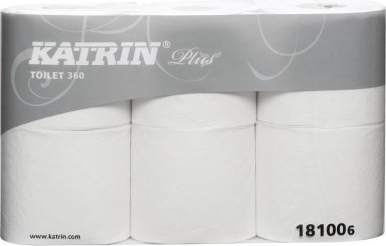 Katrin Toilet paper Plus 360 white 50m 18100 2-ply 42rolls/carton - (42 rolls per carton)