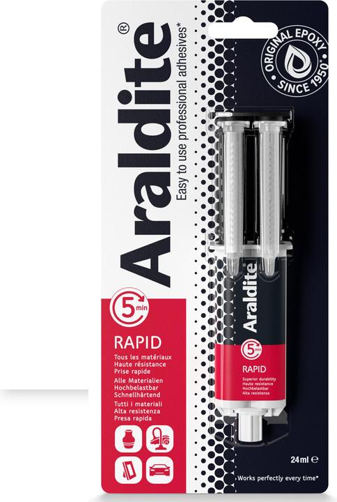 Actual product image Araldite Rapid glue, syringe (75 g, 24 ml)