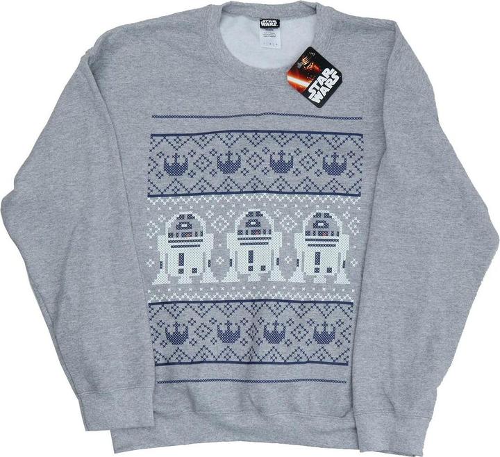 Star Wars Christmas R2D2 Fair Isle Sweatshirt