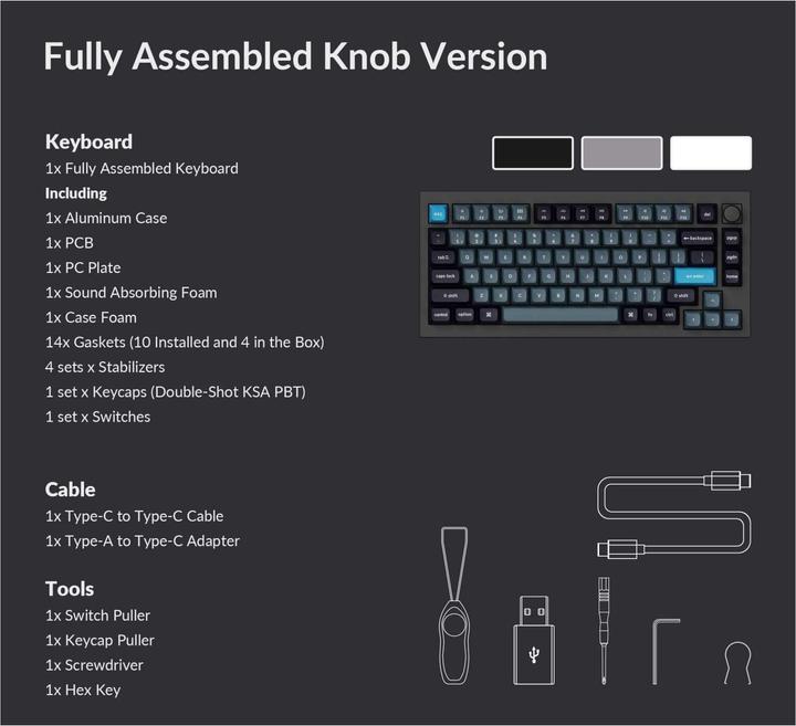 Image du produit Keychron Q1 Pro (US, Sans fil, Filaire)
