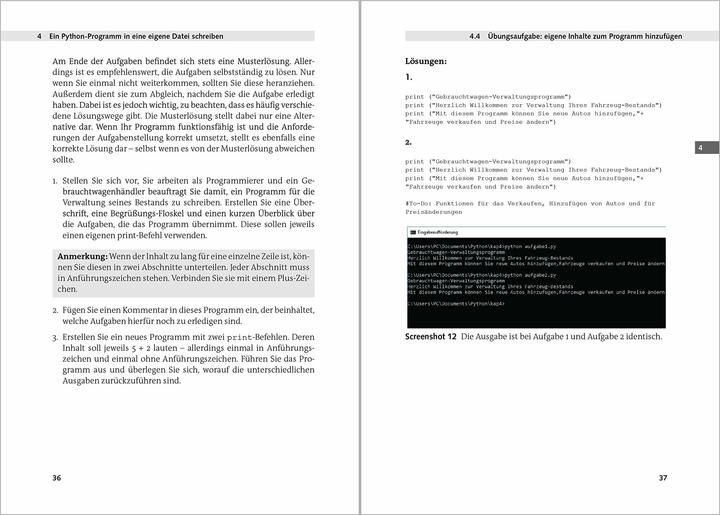 Immagine prodotto Python 3 Programmieren für Einsteiger (Tedesco, Michael Bonacina, 2018)