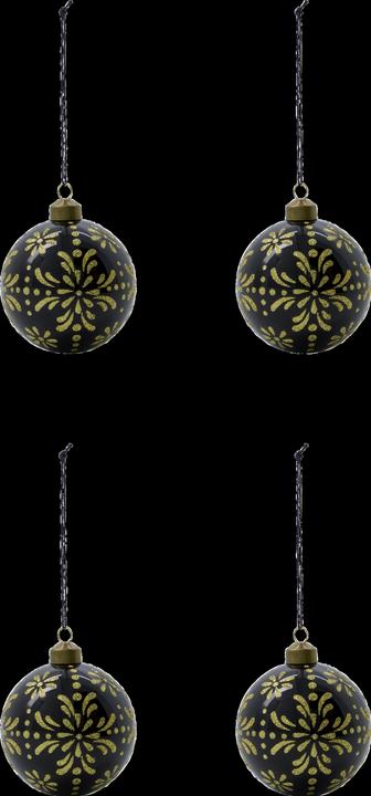 Actual product image House Doctor Ornaments, HDMente, black (24 -part)