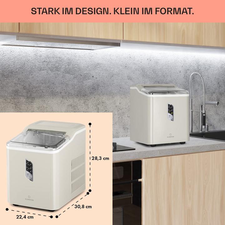 Produktbild Klarstein Eiswürfelmaschine Creme