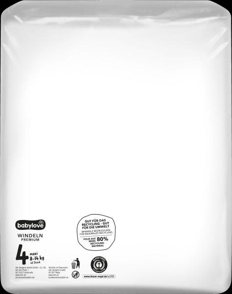 Actual product image dm babylove Premium-Windeln (Size 4, Half month box, 84 Piece)