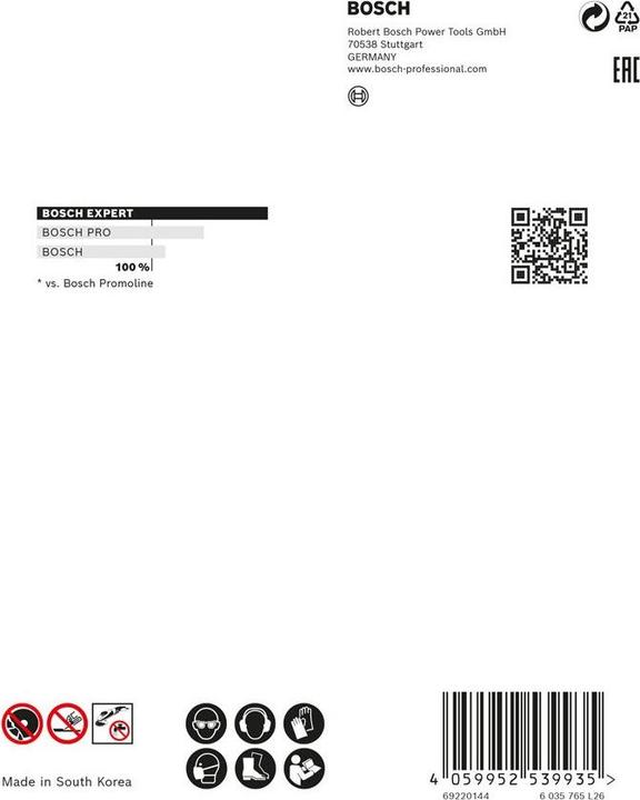 Actual product image Bosch Professional Zubehör EXPERT HardCeramic X-LOCK diamond cutting discs, 125 x 22.23 x 1.4 x 10 mm