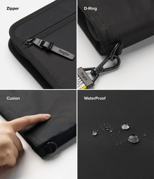 Immagine prodotto Ringke Smart Zip Pouch custodia universale per laptop, tablet (fino a 13 #), supporto, borsa, organizer (13")