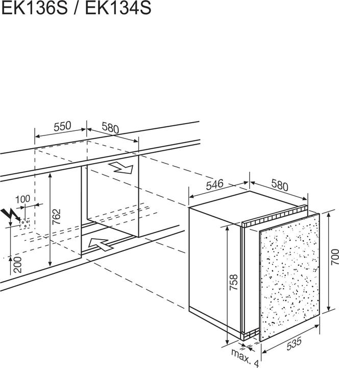 Produktbild Electrolux EK136SRWE (111 l)
