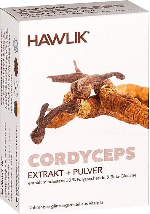Hawlik Cordyceps Extrakt + Pulver Kapsel (60 Stück, Kapseln, 58 g)