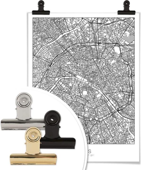 Produktbild Trenddeko Stadtplan Paris (24 x 30 cm)