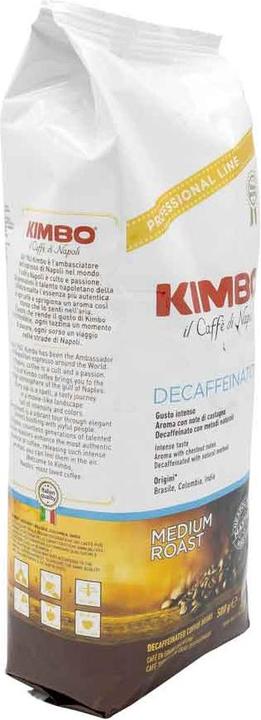 Immagine prodotto Kimbo Espresso Decaffeinato 500gr. Chicchi (500 g, Tostatura media)