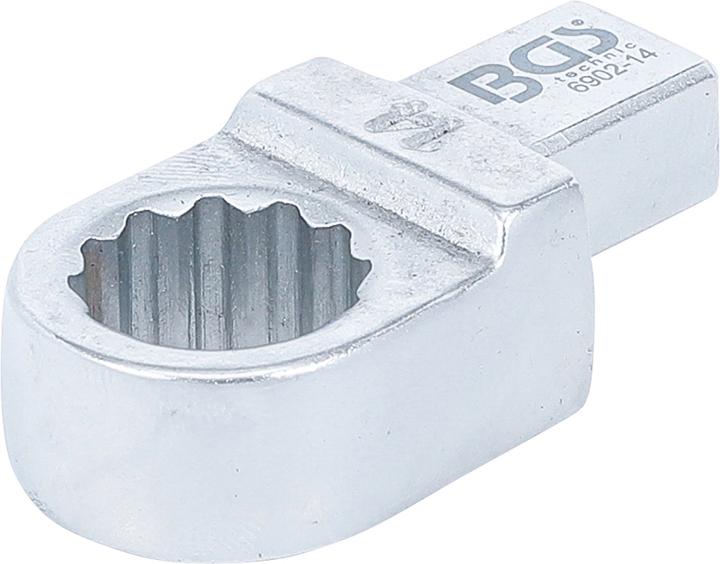 Actual product image BGS Push Fit Ring Spanner | 14 mm | Square Size 9 x 12 mm (14 mm)